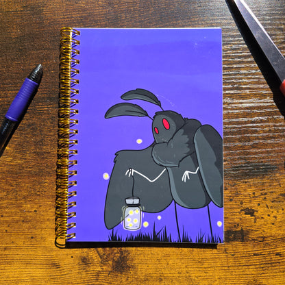 Mothman Firefly Carrying Lantern Notebook