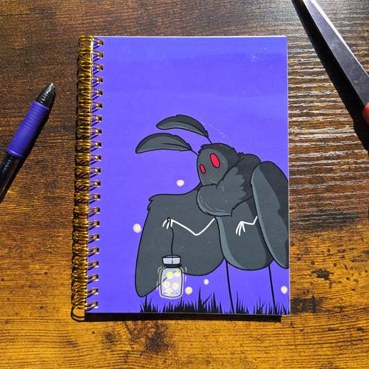 Mothman Firefly Carrying Lantern Notebook