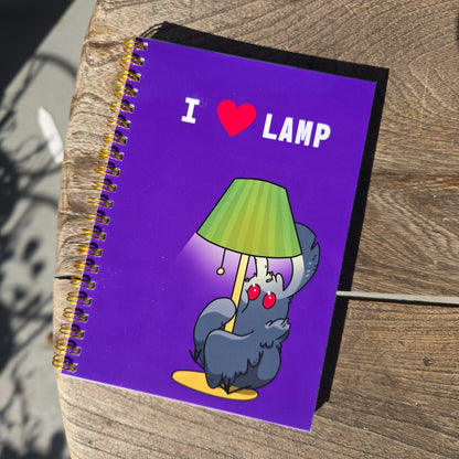 I Love Lamp Mothman Spiral Notebook