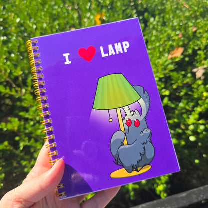 I Love Lamp Mothman Spiral Notebook