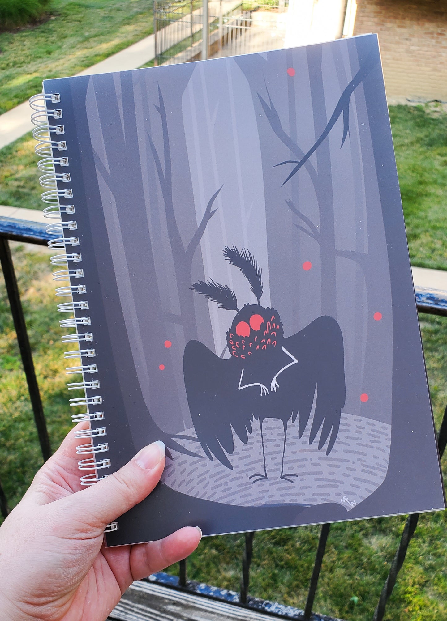 Spooky Mothman Reusable Sticker Book