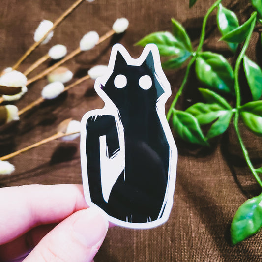 Black Cat Sticker