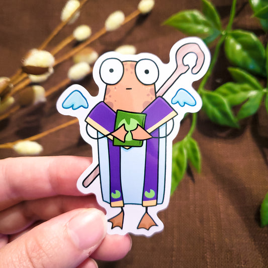 Priest Frog Sticker