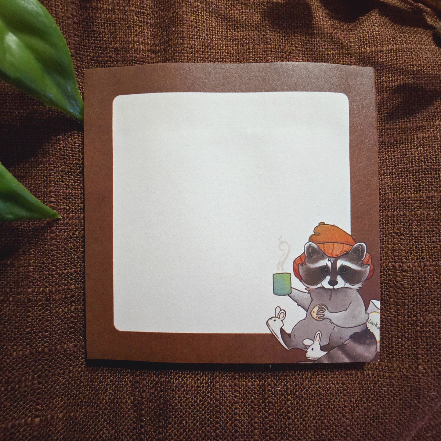 Cozy Racoon Sticky Note