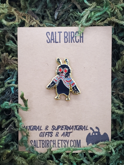 1" Mothman Enamel Pin