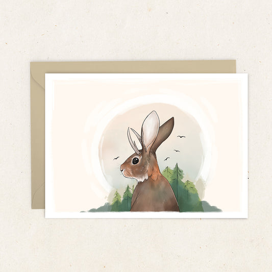 5x7 Jackalope Greeting Card