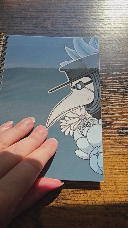 Floral Plague Doctor Notebook