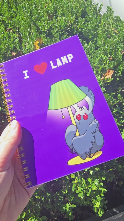 I Love Lamp Mothman Spiral Notebook