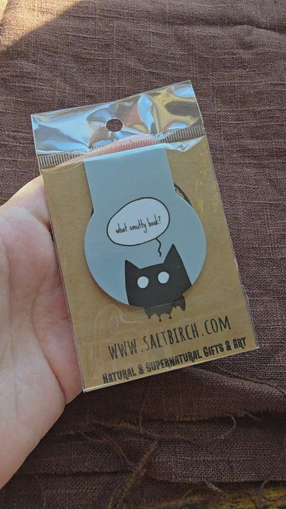 What Smutty Book? Cat Magnetic Bookmark